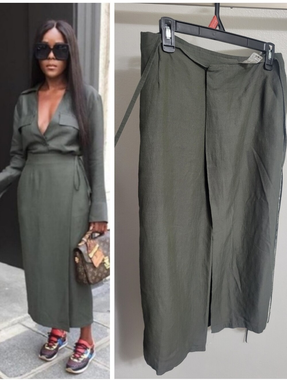 ZARA Studio Linen Skirt Pre-owed